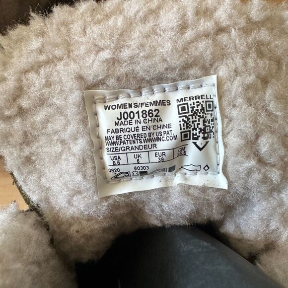 Merrell Women's Haven Mid Lace Polar Waterproof Boots Olive Size 8.5 NWOB - Picture 6 of 7